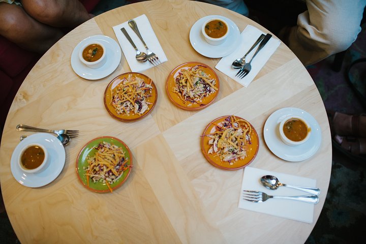 a plate of food on a table