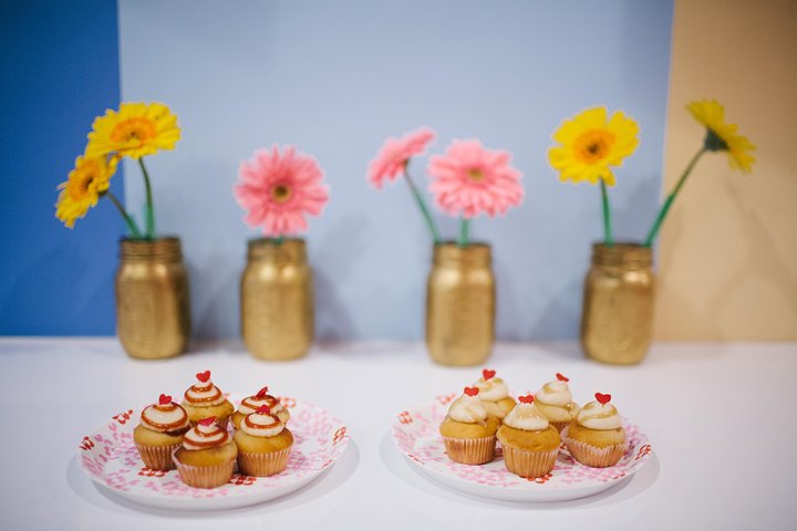 a vase of flowers on a table