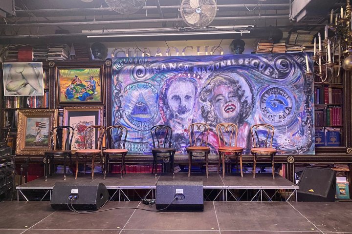 a person standing in a room