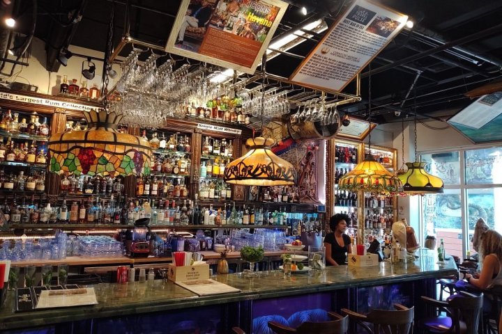 a group of people in a store