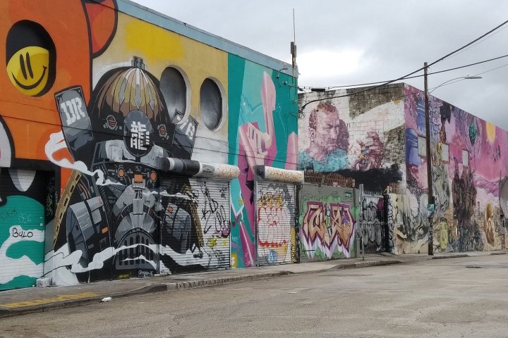 colorful graffiti on the side of a building